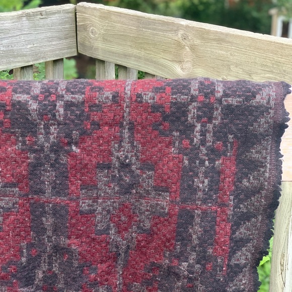 Black and Red Wilfred Scarf - Picture 2 of 2